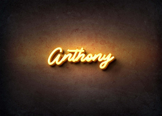 Free photo of Glow Name Profile Picture for Anthony