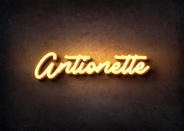 Free photo of Glow Name Profile Picture for Antionette