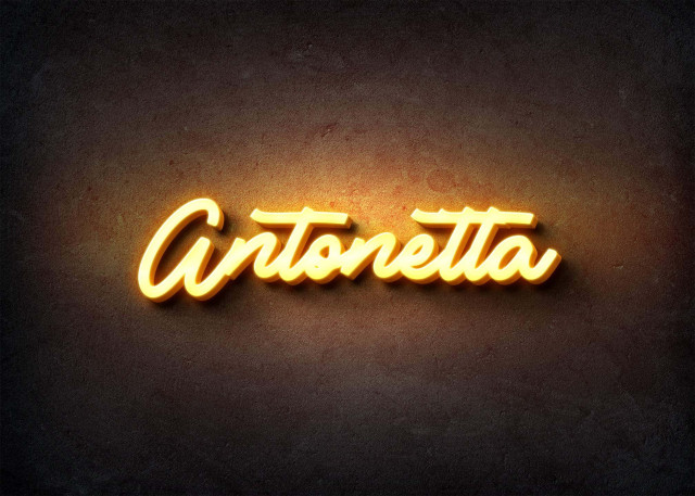 Free photo of Glow Name Profile Picture for Antonetta