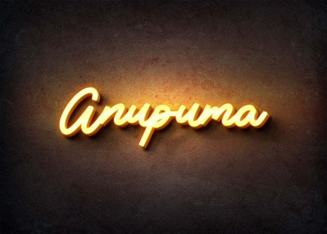 Free photo of Glow Name Profile Picture for Anupuma