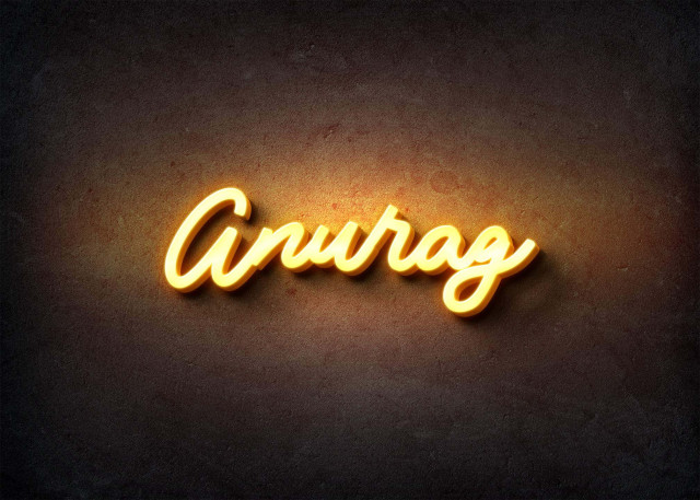 Free photo of Glow Name Profile Picture for Anurag