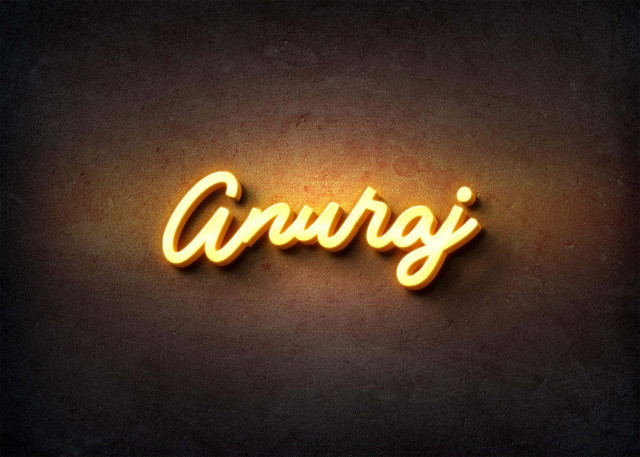 Free photo of Glow Name Profile Picture for Anuraj