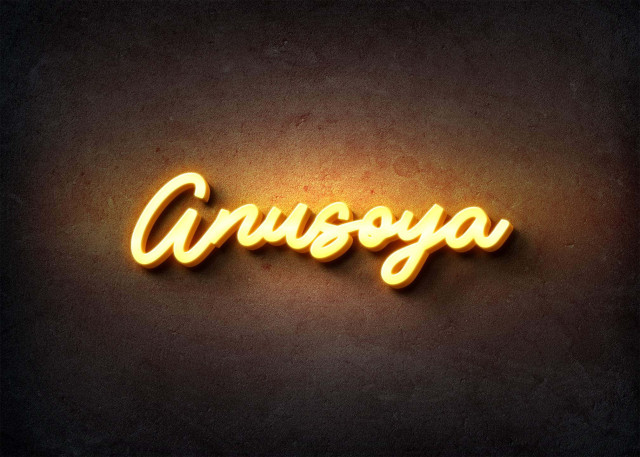 Free photo of Glow Name Profile Picture for Anusoya