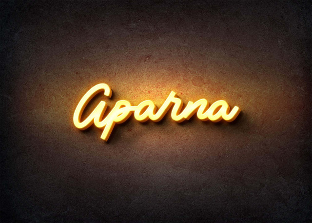 Free photo of Glow Name Profile Picture for Aparna