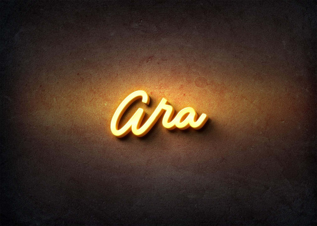 Free photo of Glow Name Profile Picture for Ara