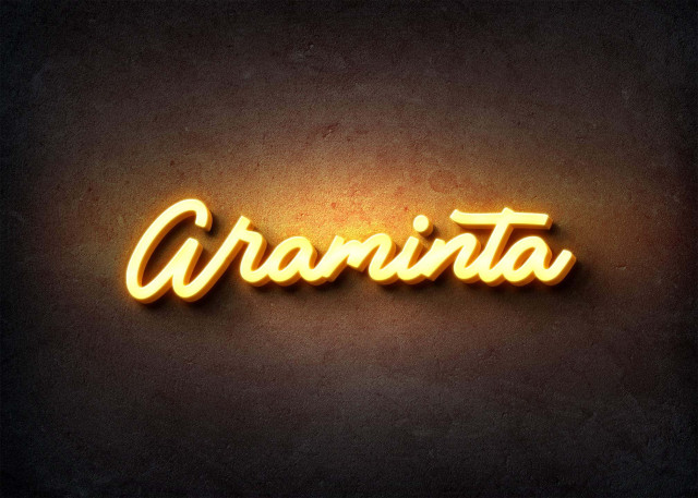 Free photo of Glow Name Profile Picture for Araminta