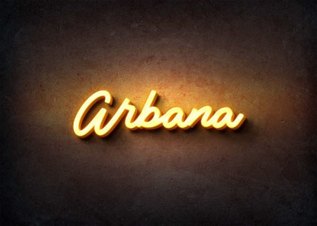 Free photo of Glow Name Profile Picture for Arbana