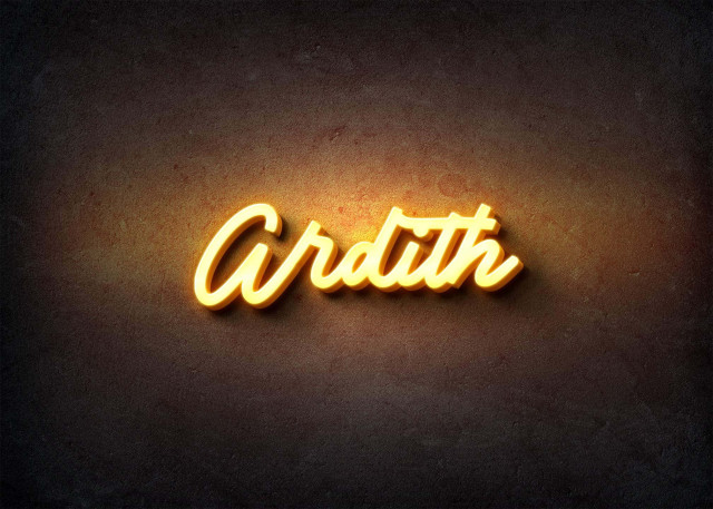 Free photo of Glow Name Profile Picture for Ardith