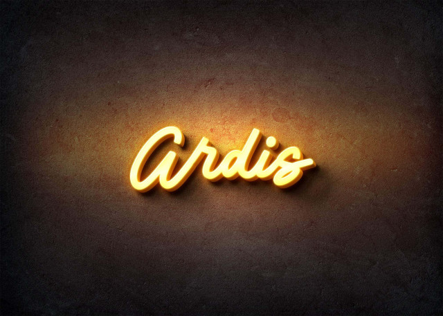 Free photo of Glow Name Profile Picture for Ardis