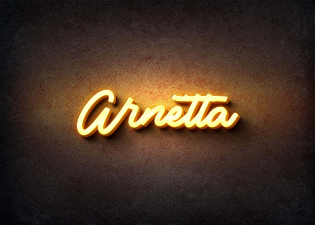 Free photo of Glow Name Profile Picture for Arnetta