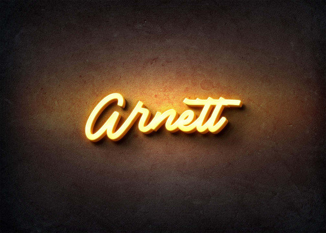 Free photo of Glow Name Profile Picture for Arnett