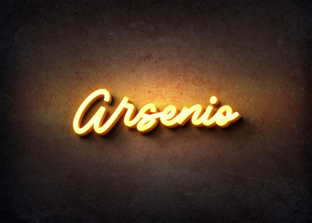 Free photo of Glow Name Profile Picture for Arsenio