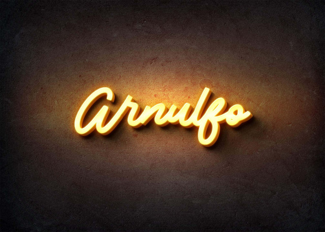 Free photo of Glow Name Profile Picture for Arnulfo