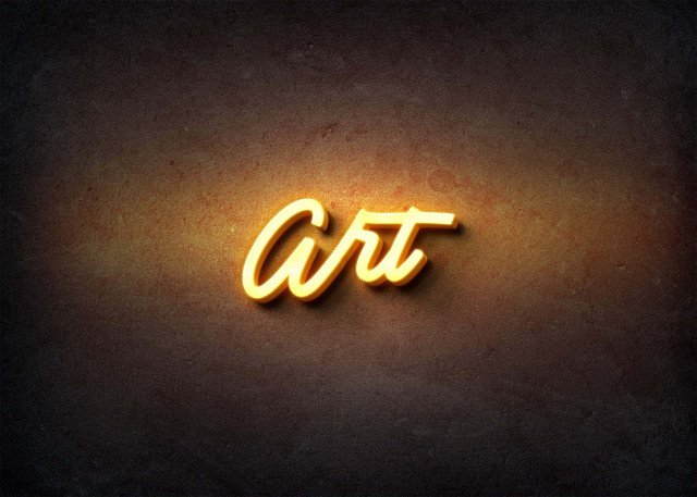 Free photo of Glow Name Profile Picture for Art