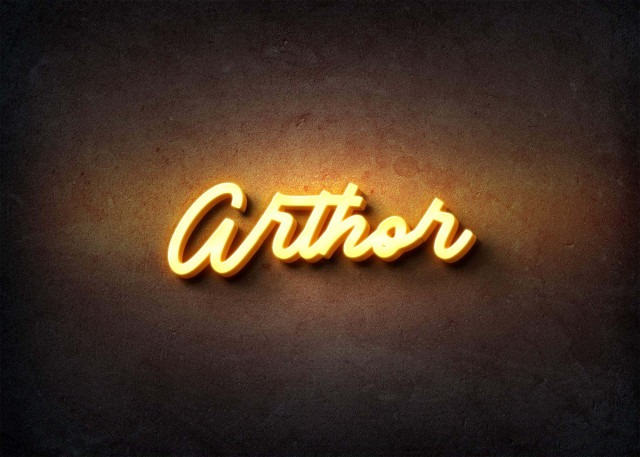 Free photo of Glow Name Profile Picture for Arthor