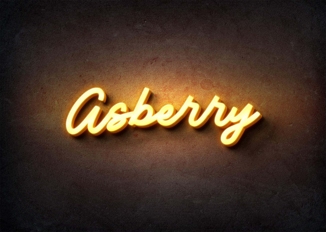 Free photo of Glow Name Profile Picture for Asberry