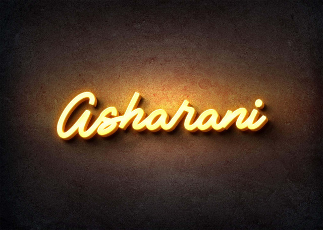 Free photo of Glow Name Profile Picture for Asharani