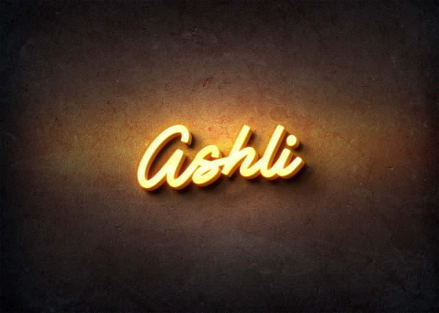 Free photo of Glow Name Profile Picture for Ashli