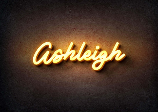 Free photo of Glow Name Profile Picture for Ashleigh
