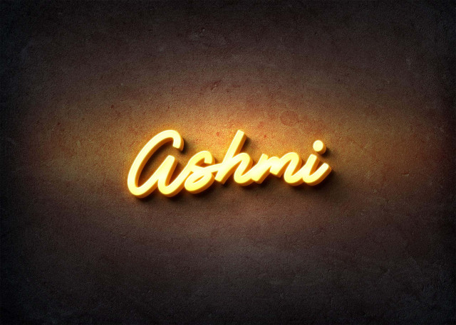 Free photo of Glow Name Profile Picture for Ashmi
