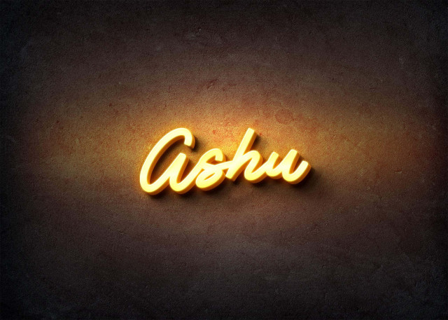 Free photo of Glow Name Profile Picture for Ashu