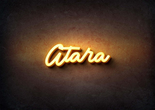 Free photo of Glow Name Profile Picture for Atara