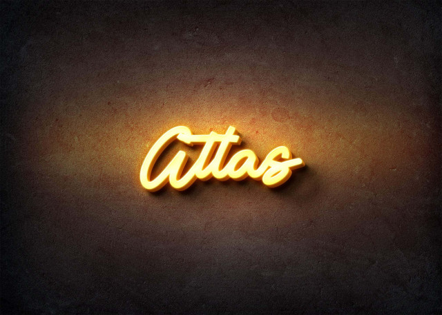 Free photo of Glow Name Profile Picture for Atlas