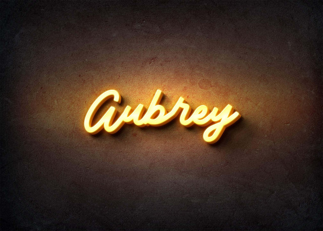 Free photo of Glow Name Profile Picture for Aubrey