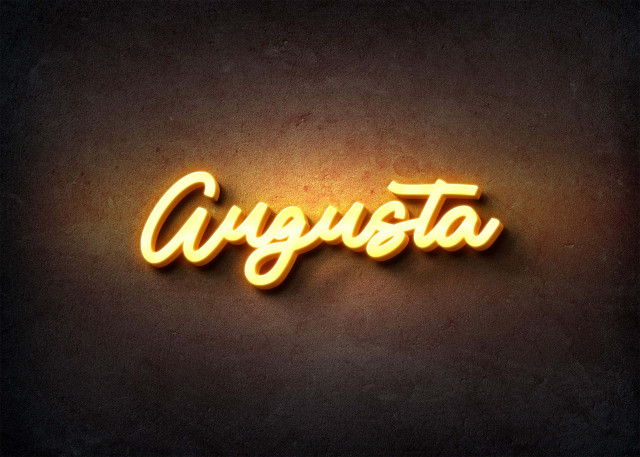 Free photo of Glow Name Profile Picture for Augusta