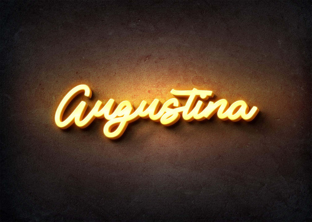 Free photo of Glow Name Profile Picture for Augustina