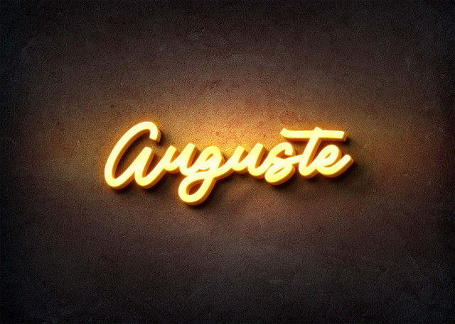 Free photo of Glow Name Profile Picture for Auguste