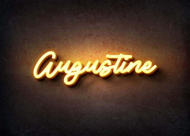 Free photo of Glow Name Profile Picture for Augustine