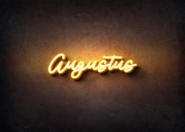 Free photo of Glow Name Profile Picture for Augustus