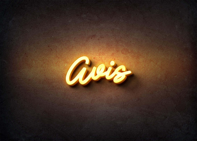 Free photo of Glow Name Profile Picture for Avis