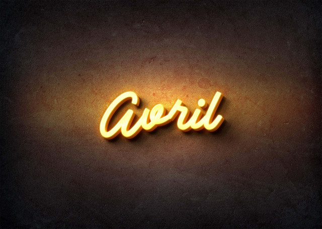 Free photo of Glow Name Profile Picture for Avril