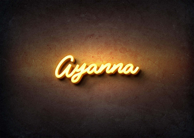 Free photo of Glow Name Profile Picture for Ayanna