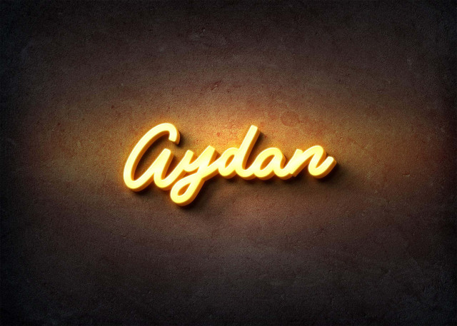 Free photo of Glow Name Profile Picture for Aydan