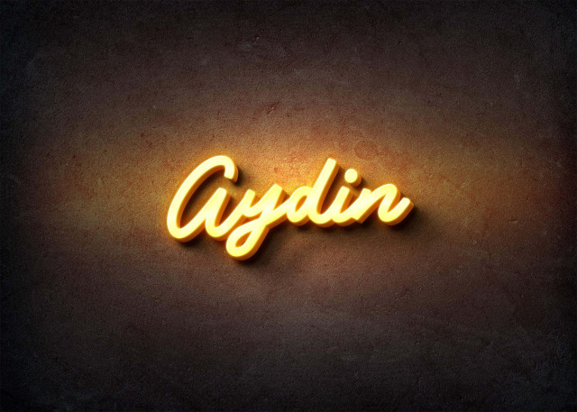 Free photo of Glow Name Profile Picture for Aydin