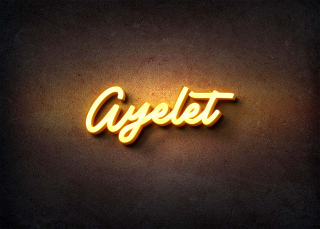 Free photo of Glow Name Profile Picture for Ayelet