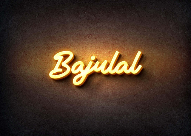 Free photo of Glow Name Profile Picture for Bajulal