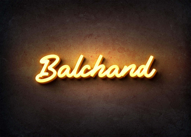 Free photo of Glow Name Profile Picture for Balchand