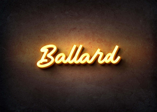 Free photo of Glow Name Profile Picture for Ballard