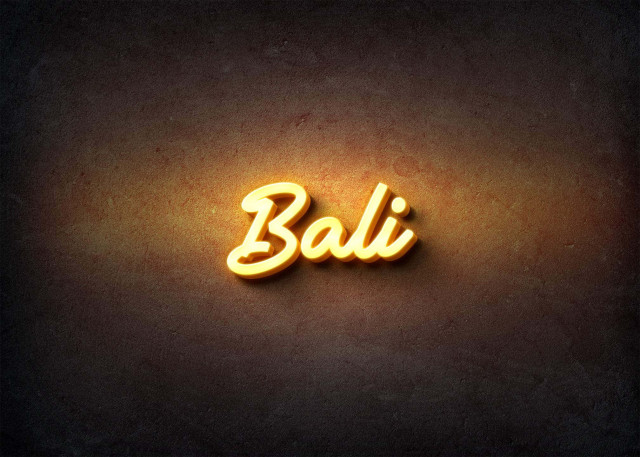 Free photo of Glow Name Profile Picture for Bali