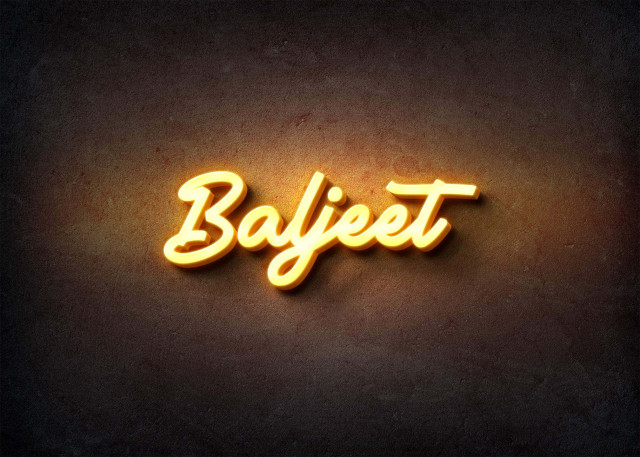 Free photo of Glow Name Profile Picture for Baljeet