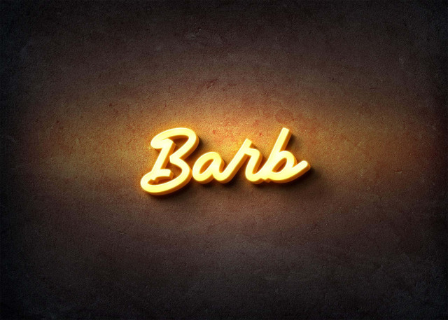 Free photo of Glow Name Profile Picture for Barb