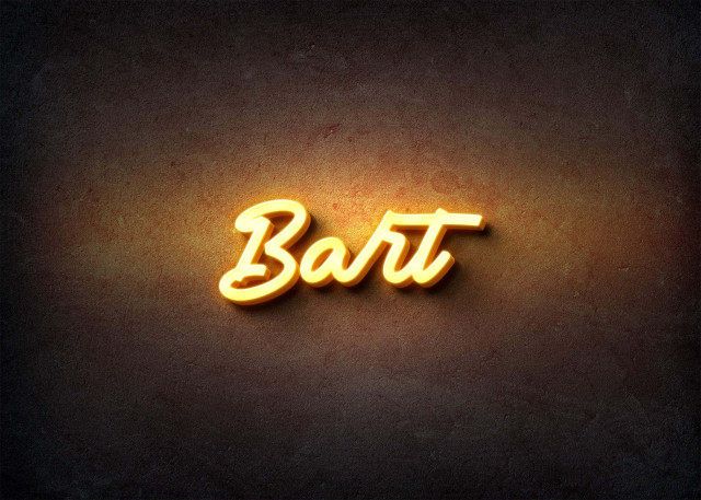 Free photo of Glow Name Profile Picture for Bart
