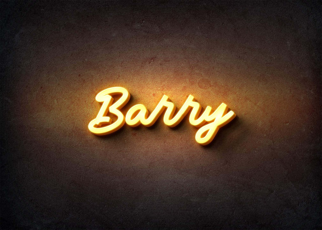 Free photo of Glow Name Profile Picture for Barry