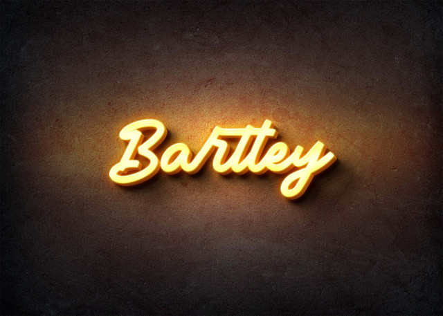 Free photo of Glow Name Profile Picture for Bartley