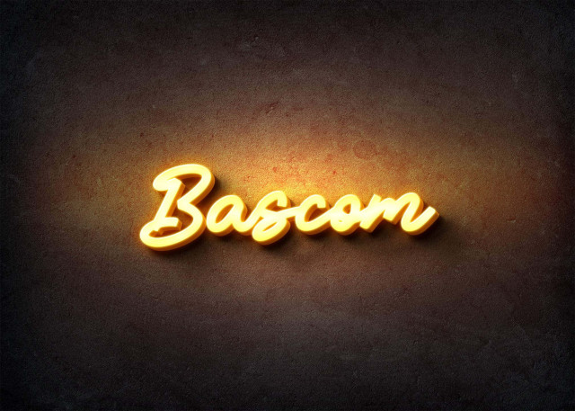 Free photo of Glow Name Profile Picture for Bascom