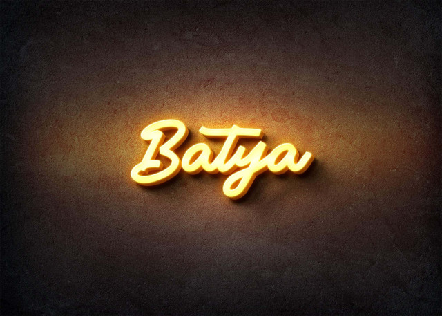 Free photo of Glow Name Profile Picture for Batya